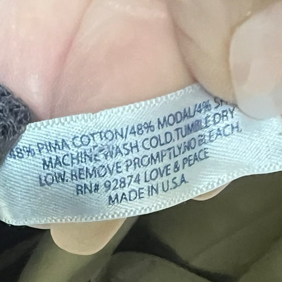 Splendid 100percent cotton waffle weave si style top animal print size Xlarge - Picture 7 of 7